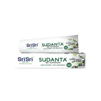 Sudanta Gel Toothpaste - With Charcoal and Salt. SLS Free. Non - Fluoride - 100% Vegetarian, 100g