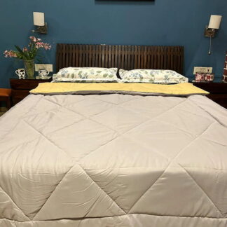 Sustainable Comforter | Chrome and Grey