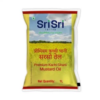 Premium Kachi Ghani Mustard Oil Pouch, 1L